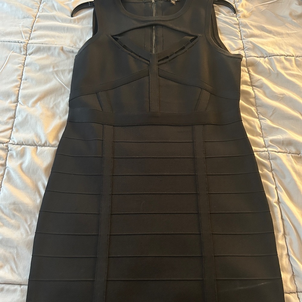 Guess Black Cutout Mini Dress
